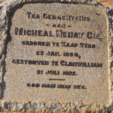 GIE Micheal Henry 1864-1922