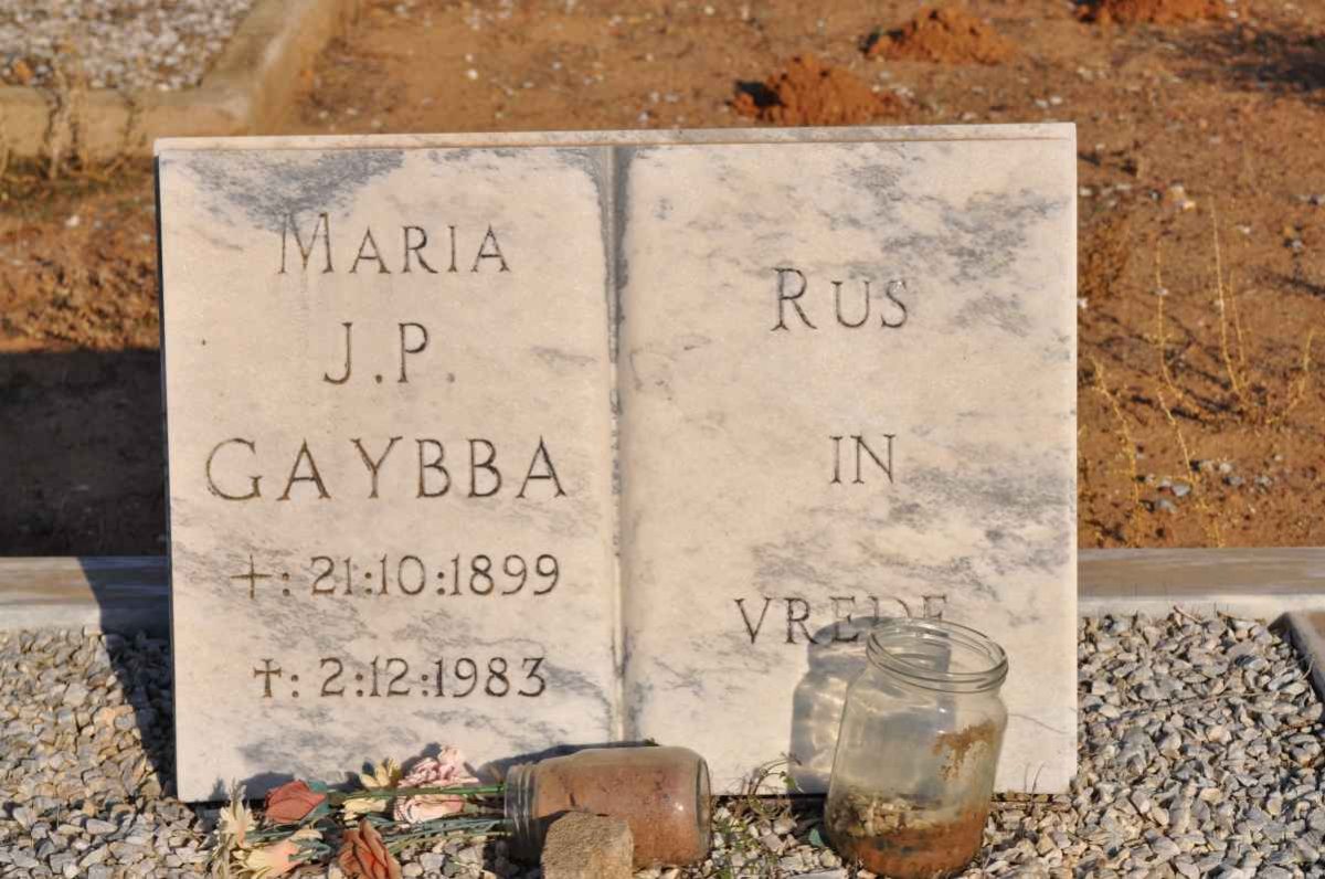 GAYBBA Maria J.P. 1899-1983