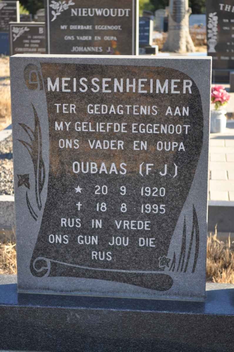 MEISSENHEIMER F.J. 1920-1995