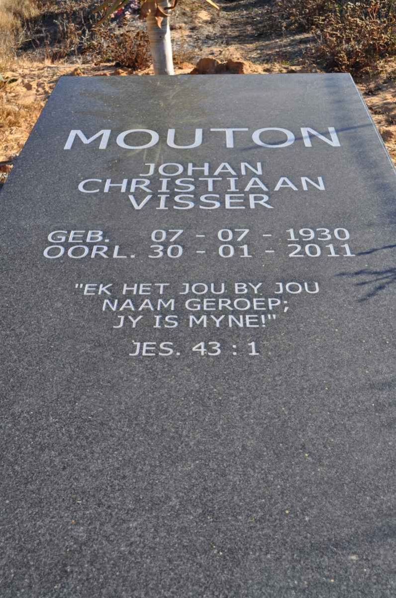 MOUTON Johan Christiaan Visser 1930-2011