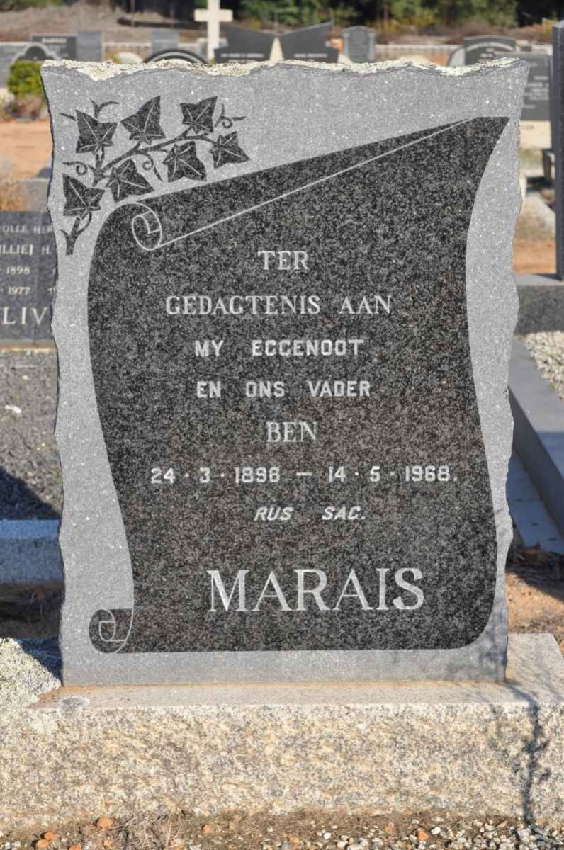 MARAIS Ben 1896-1968