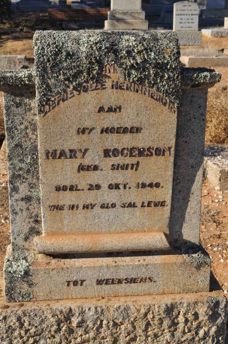 ROGERSON Mary nee SMIT -1940