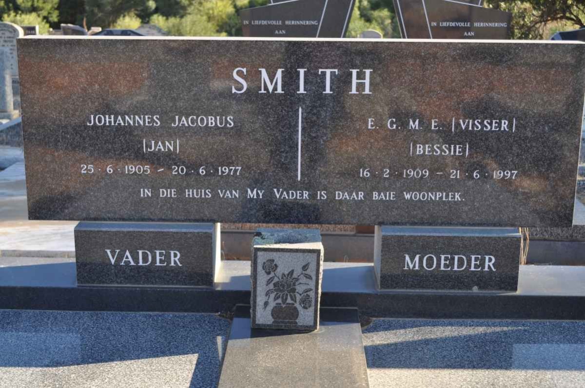 SMITH Johannes Jacobus 1905-1977 &amp; E.G.M.E. VISSER 1909-1997