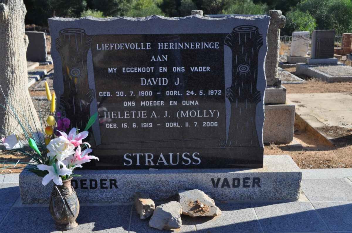STRAUSS David J. 1900-1972 &amp; Heletje A.J. 1919-2006
