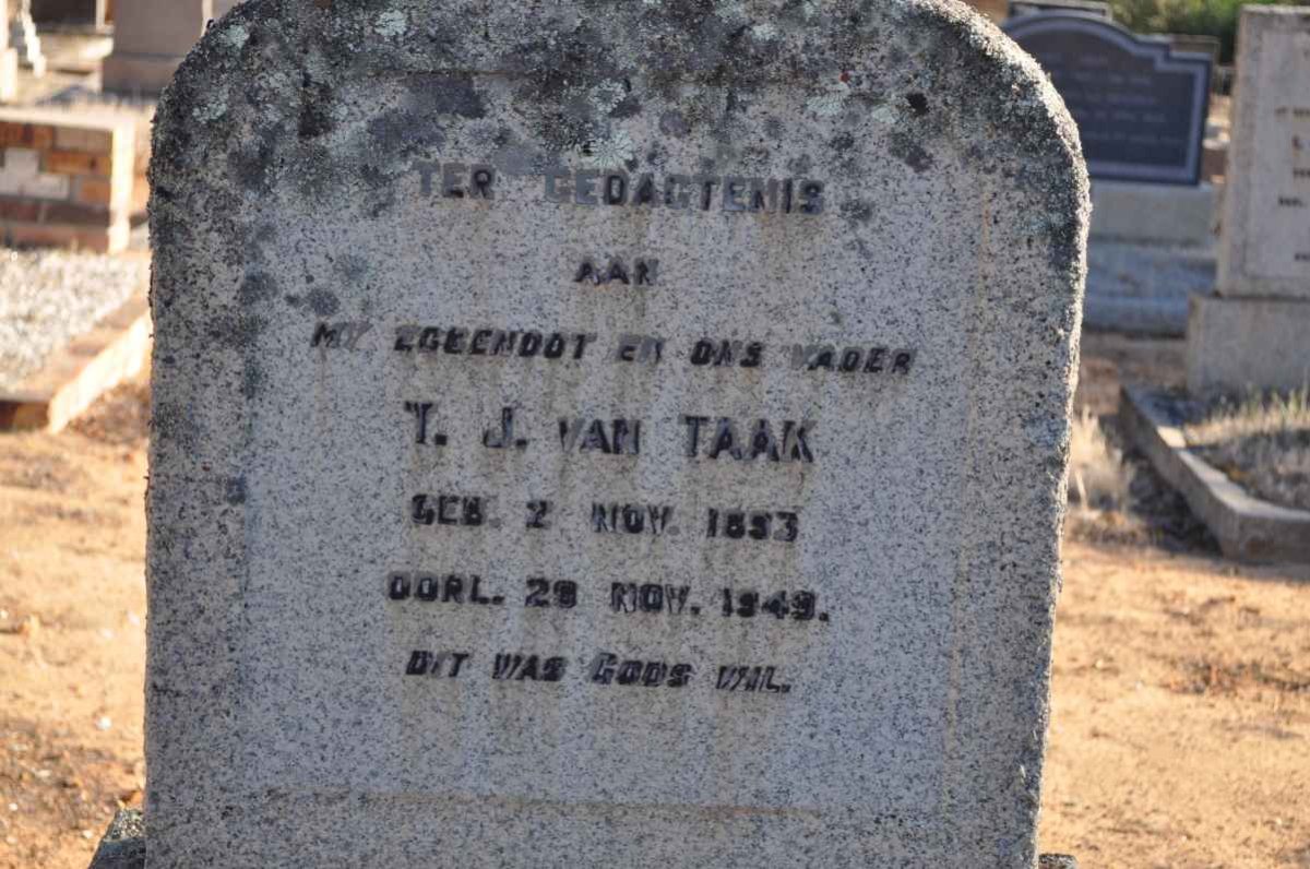 TAAK T.J., van 1893-1949