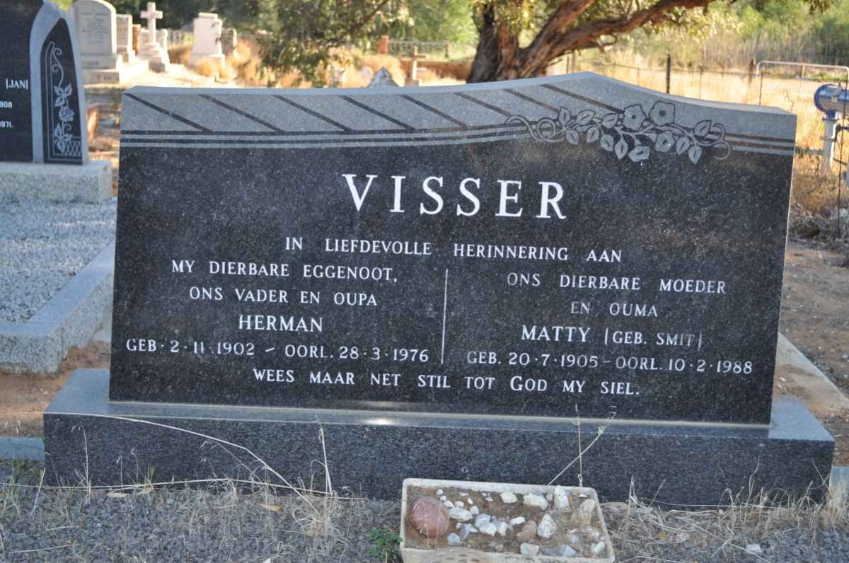 VISSER Herman 1902-1976 &amp; Matty SMIT 1905-1988