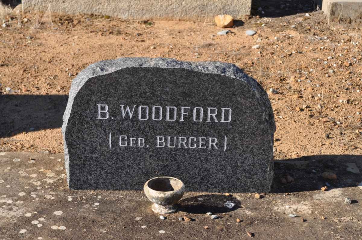 WOODFORD B. nee BURGER