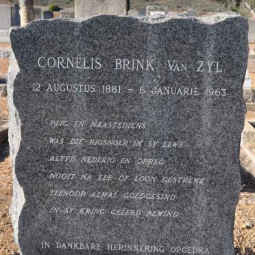 ZYL Cornelis Brink, van 1881-1963
