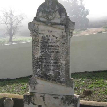 KOCK Jan H., de 1856-1929 &amp; Aletta S. 1856-1928