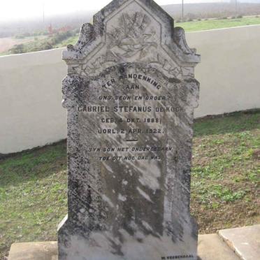 KOCK Gabriel Stefanus, de 1888-1922
