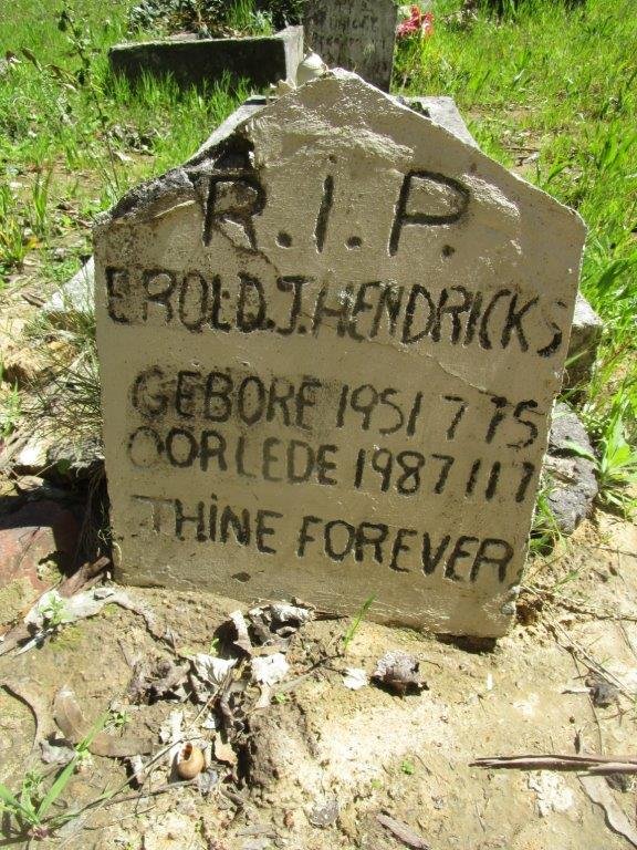 HENDRICKS Erold J. 1951-1987