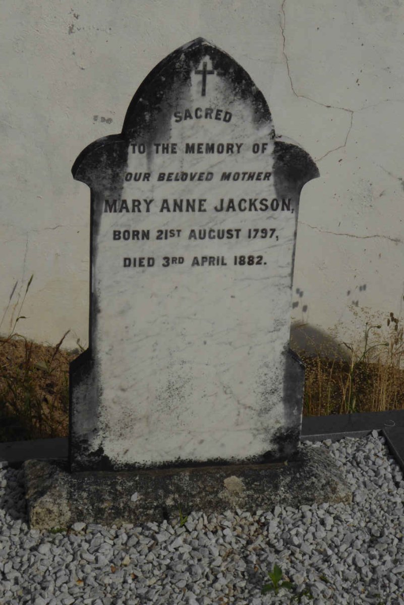 JACKSON Mary Anne 1797-1882