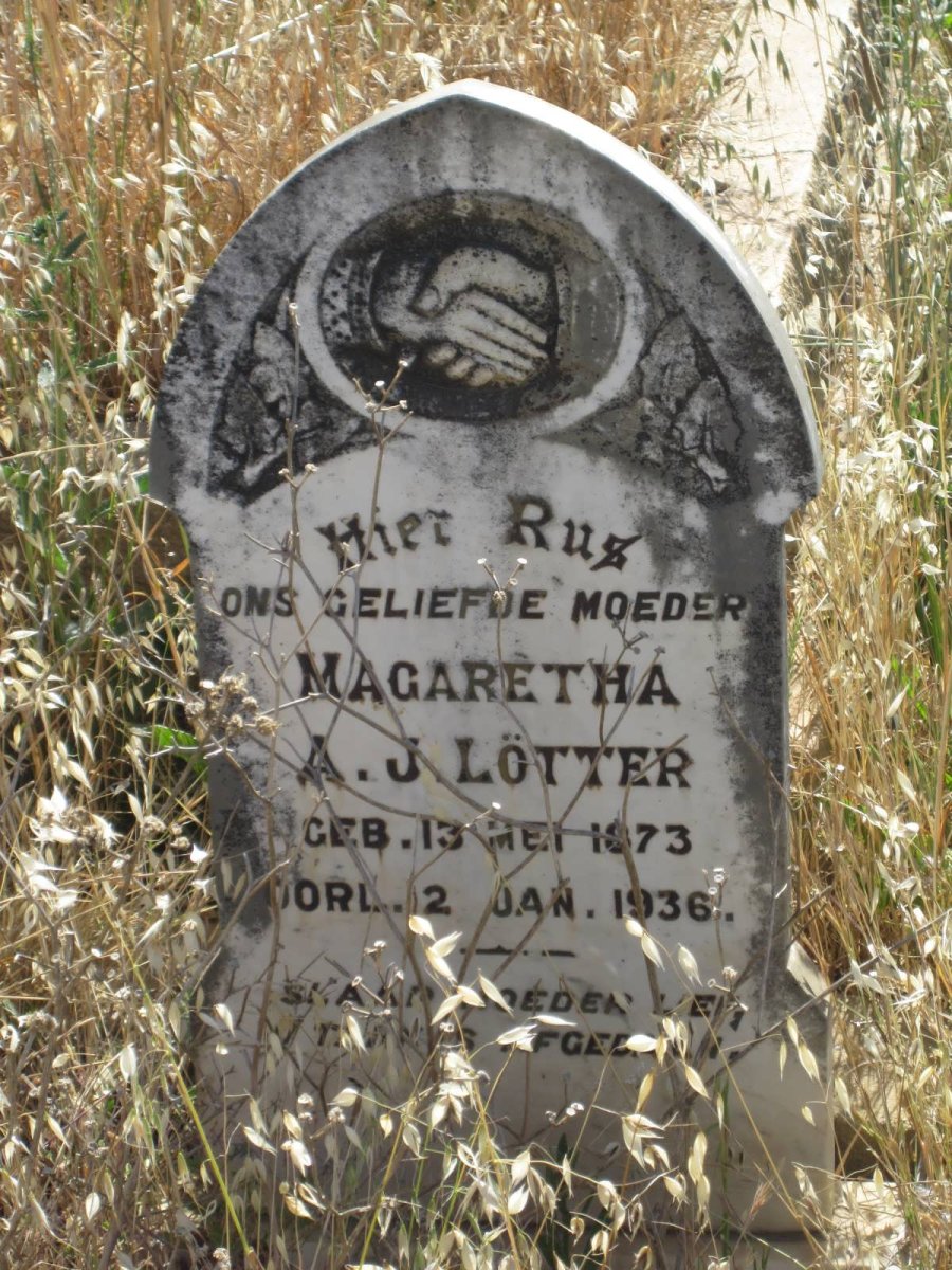 LÖTTER Magaretha A.J. 1873-1936