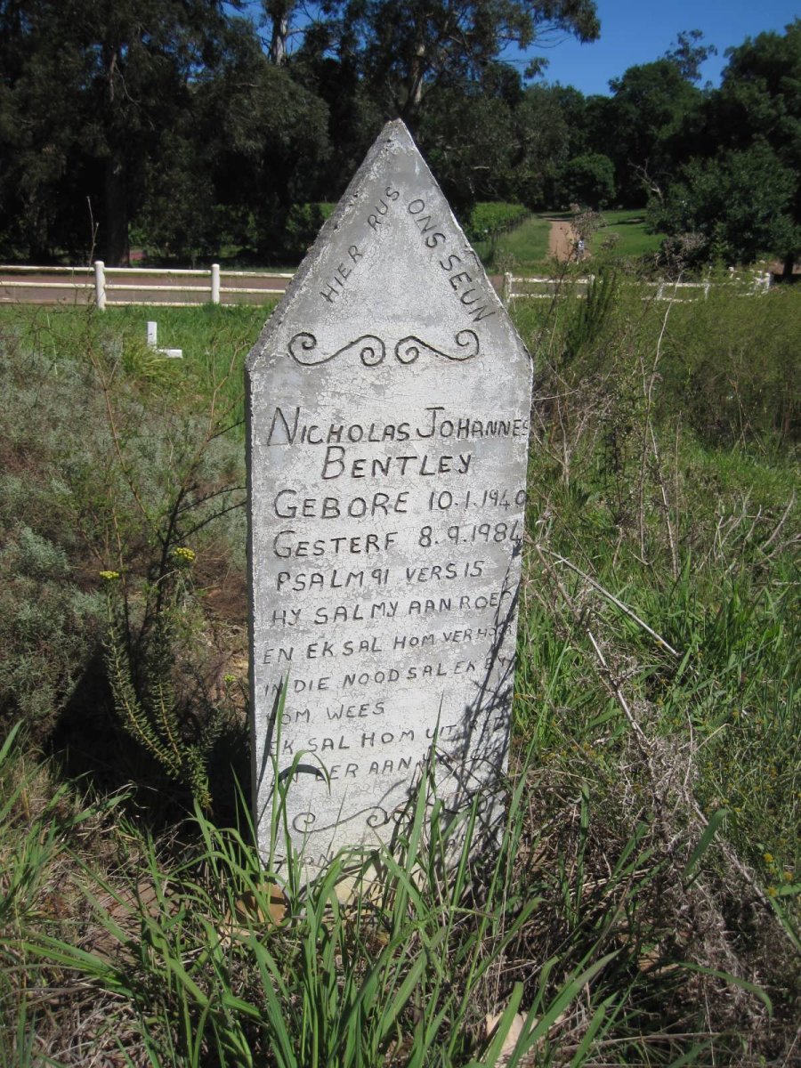 BENTLEY Nicholas Johannes 1940-1984
