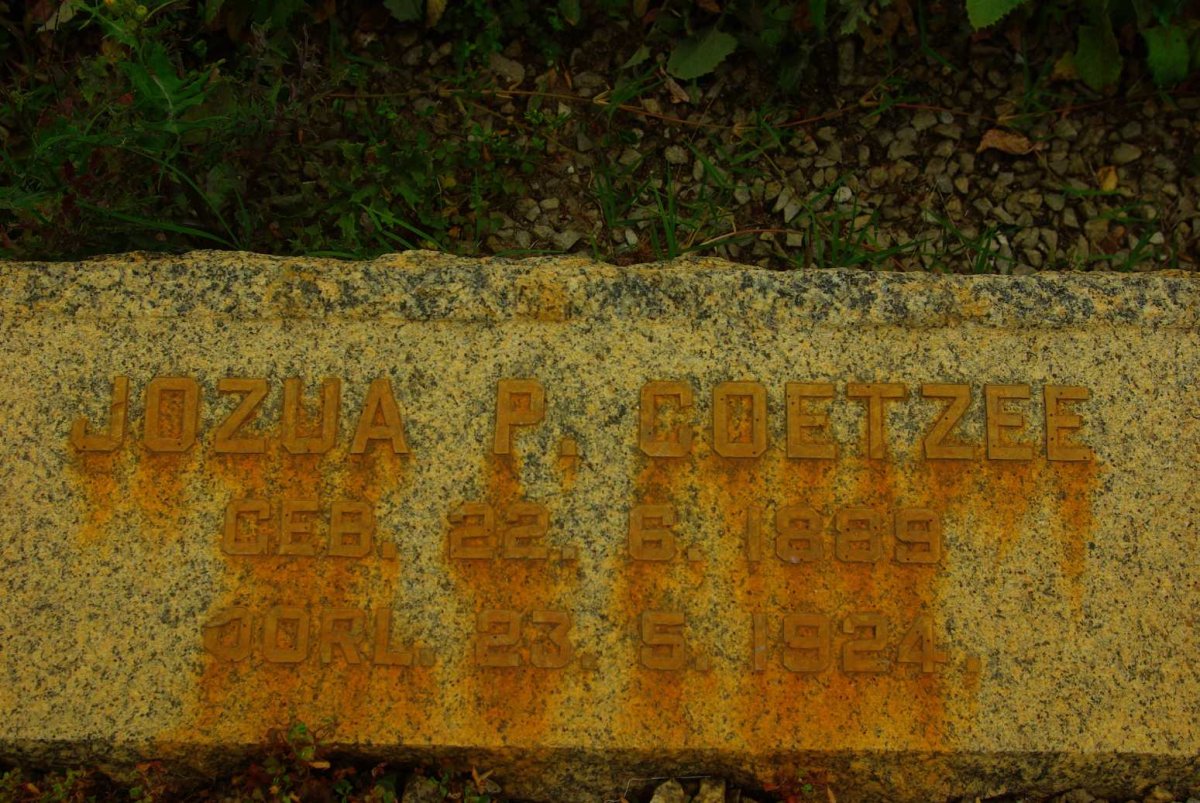 COETZEE Jozua P. 1889-1924