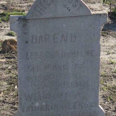 MILNE Barend Leenderd &amp; Welhelmena Catharina LE ROUX