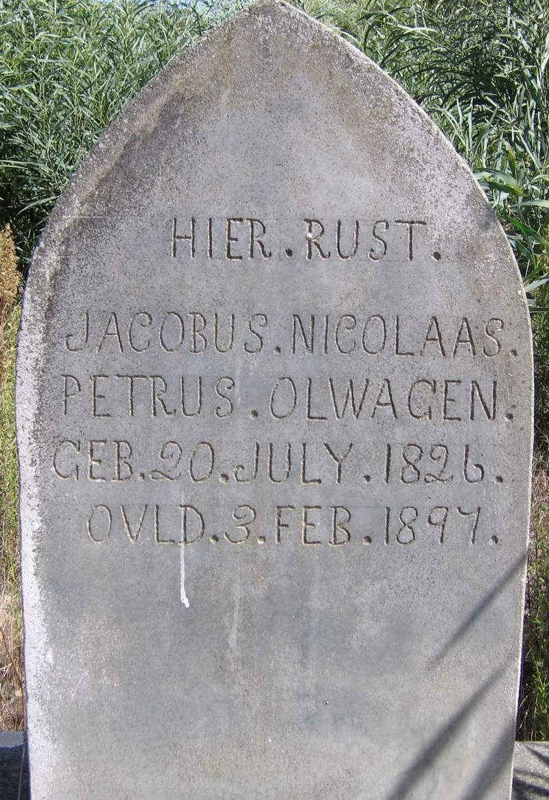 OLWAGEN Jacobus Nicolaas Petrus 1826-1897