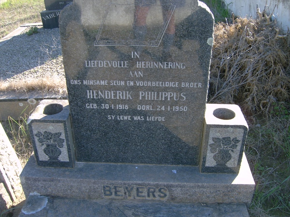 BEYERS Henderik Philippus 1918-1950