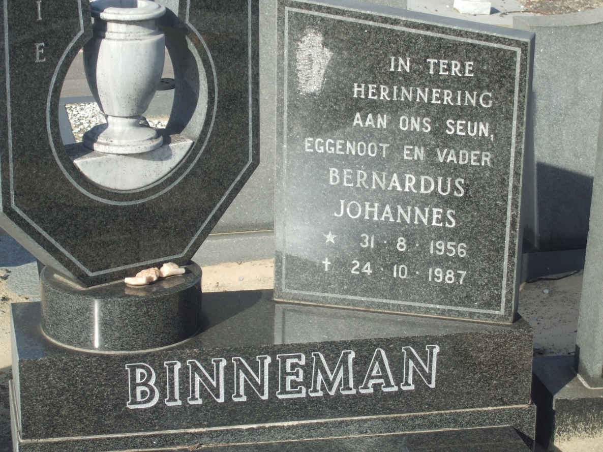 BINNEMAN Bernardus Johannes 1956-1987