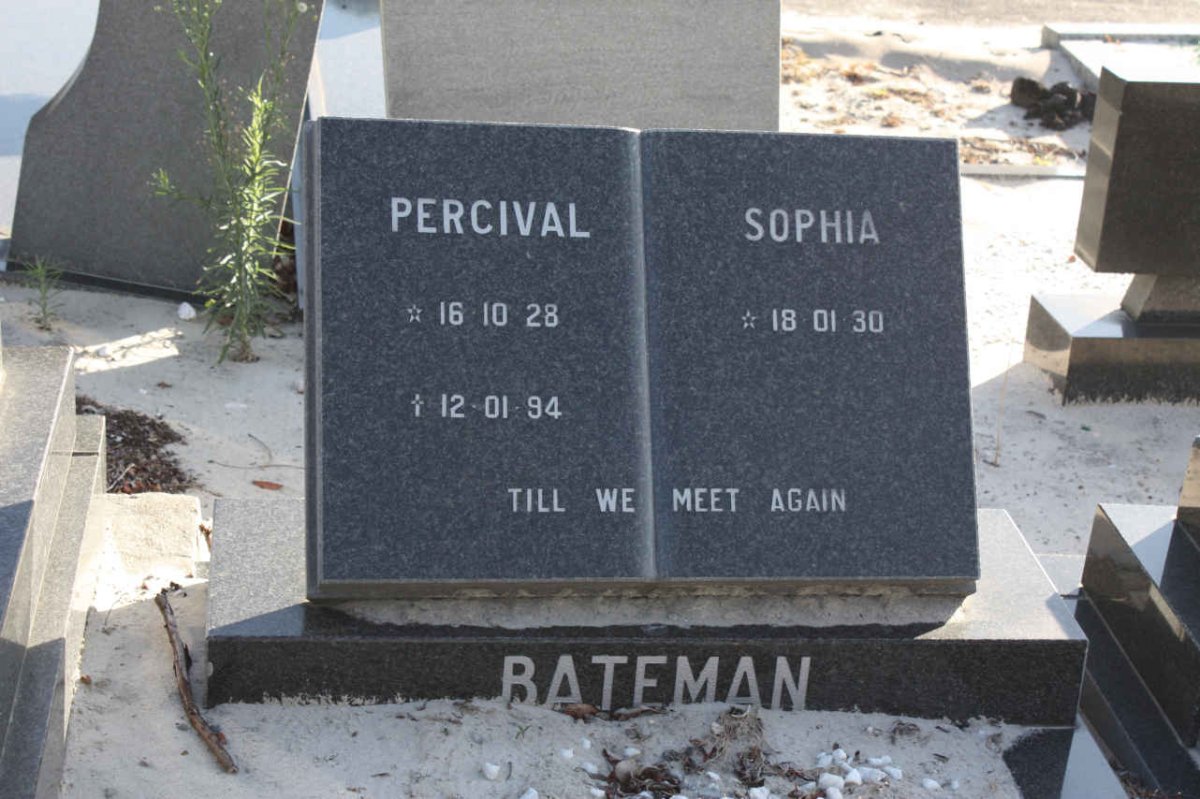 BATEMAN Percival 1928-1994 &amp; Sophia 1930-
