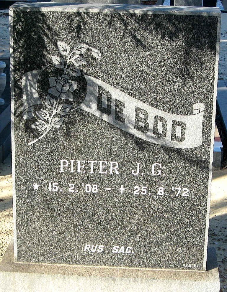 BOD Pieter J.G., de 1908-1972