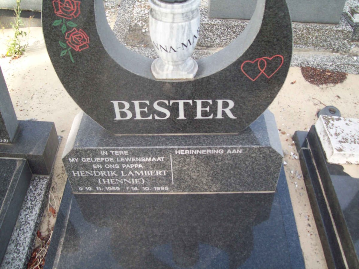 BESTER Hendrik Lambertus 1959-1995