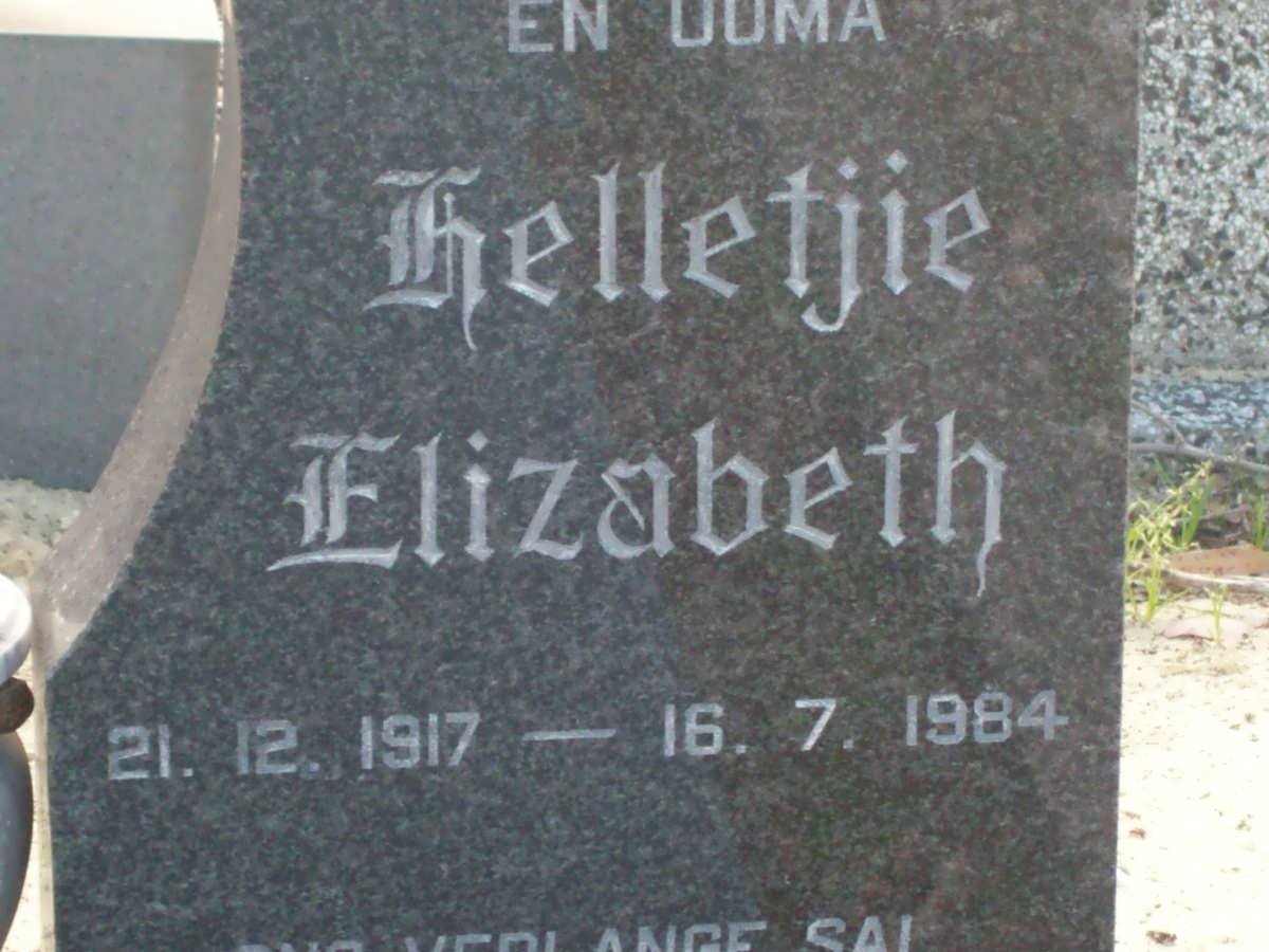 BOSMAN Helletjie Elizabeth 1917-1984