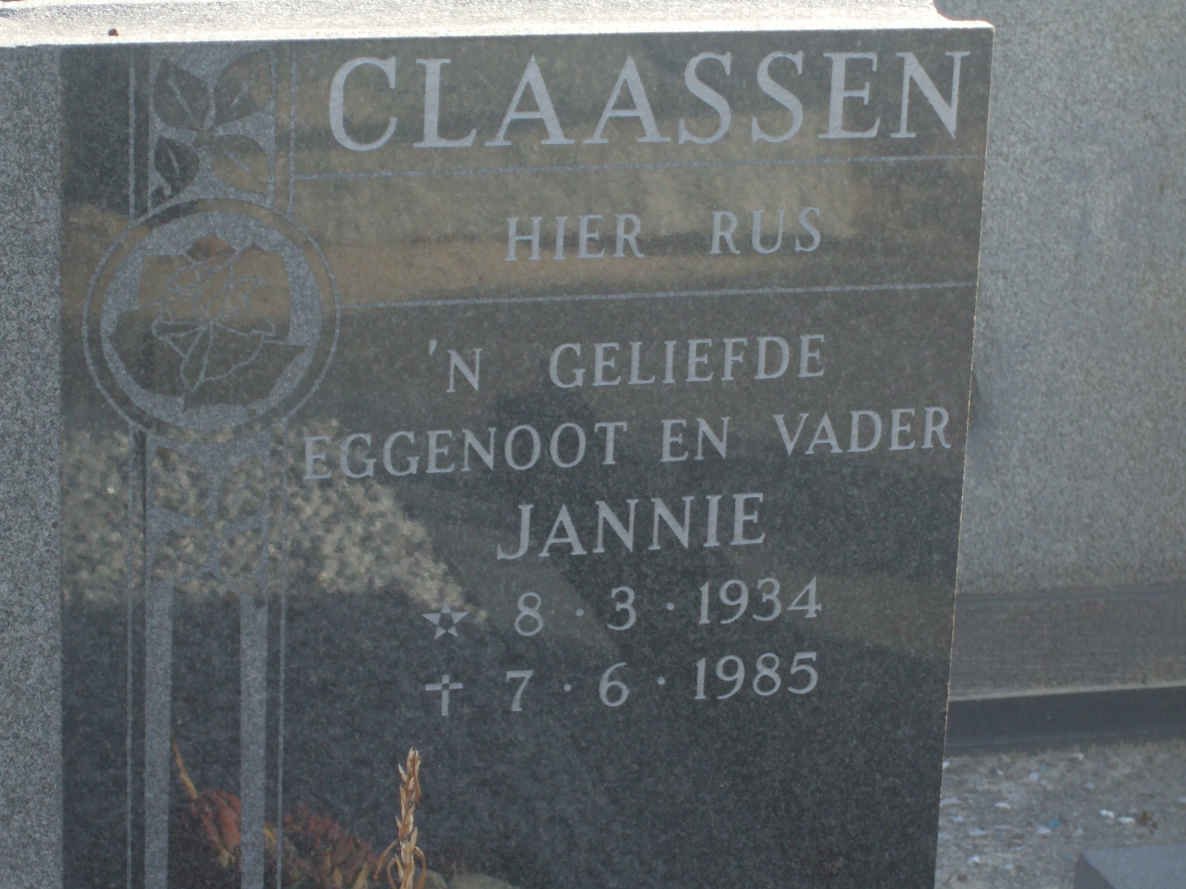 CLAASSEN Jannie 1934-1985