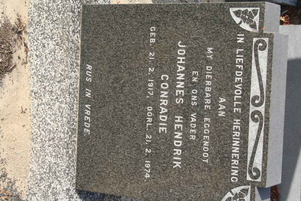 CONRADIE Johannes Hendrik 1917-1974