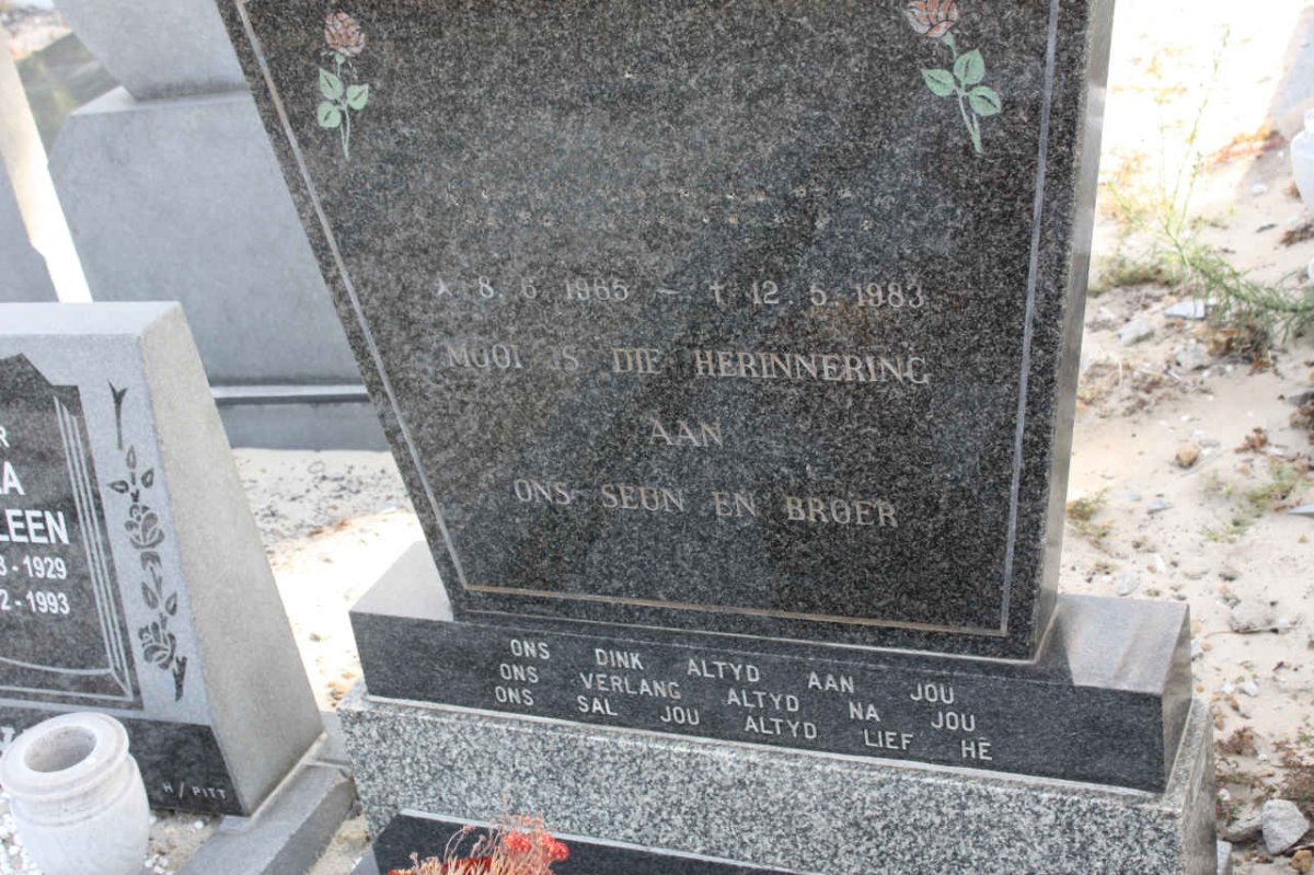 COULSON Willem George 1965-1983