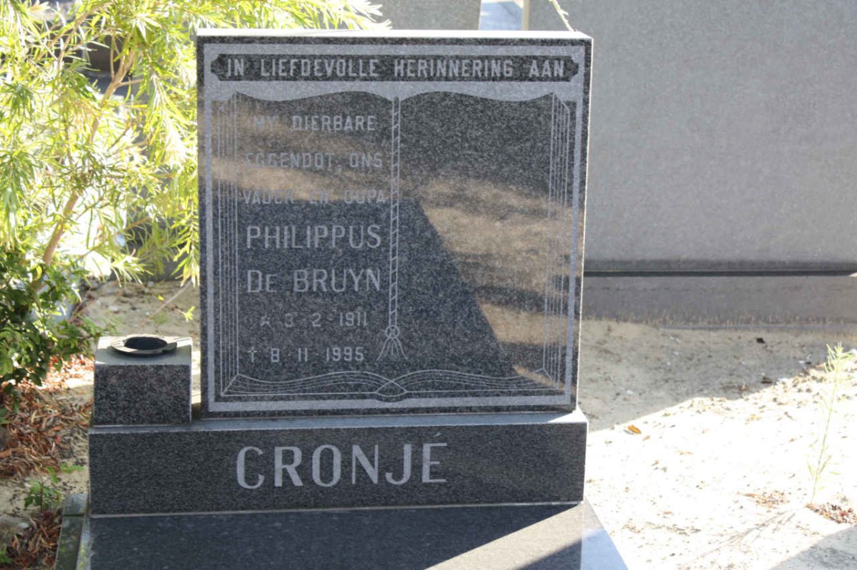 CRONJE Philippus De Bruyn 1911-1995
