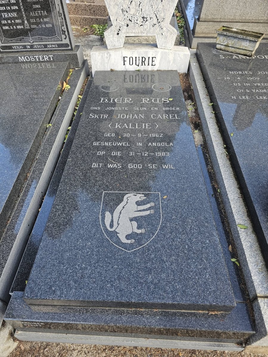 FOURIE Johan Carel 1962-1983