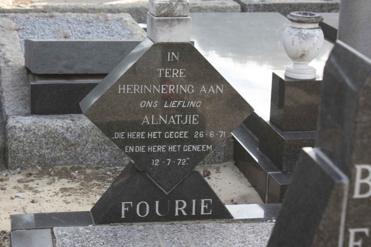 FOURIE Alnatjie 1971-1972