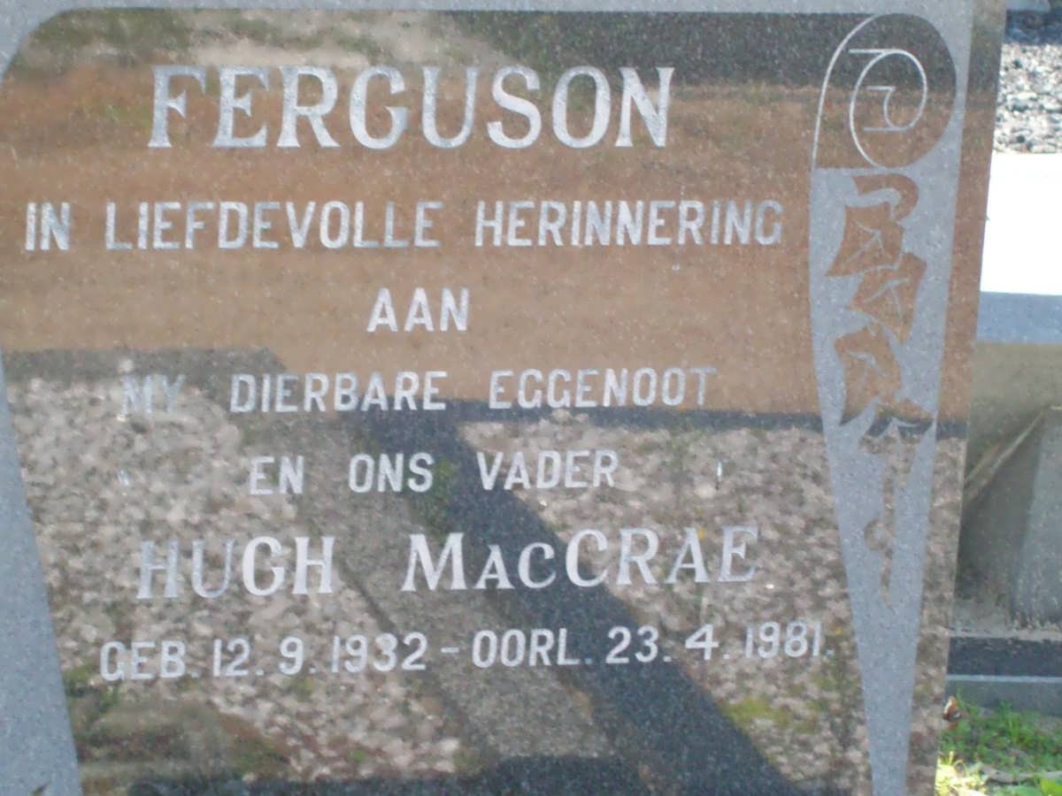FERGUSON Hugh MacCrae 1932-1981