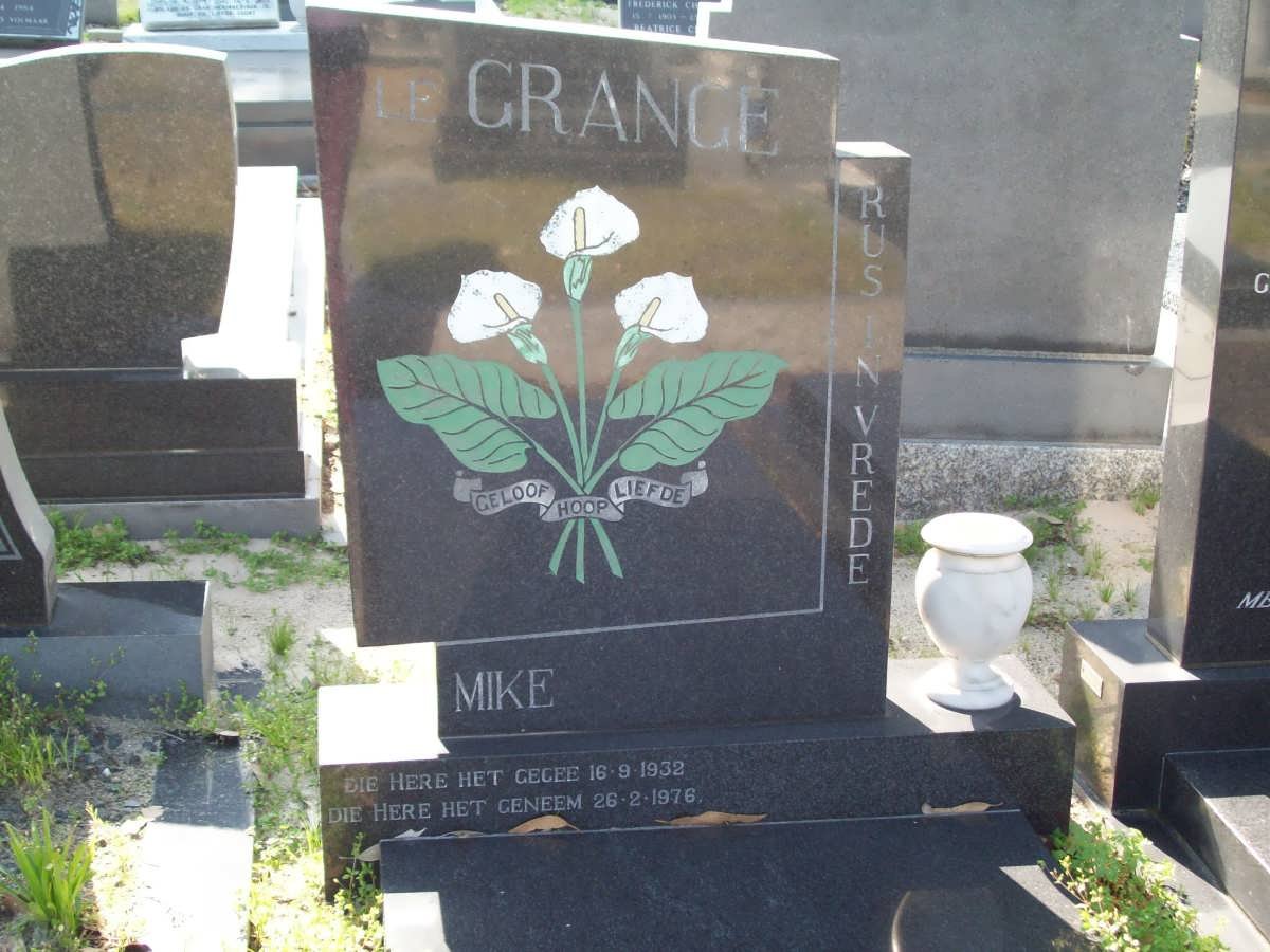 GRANGE Mike, le 1932-1976