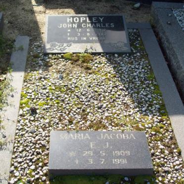 HOPLEY John Charles 1912-1982 &amp; Maria Jacoba E.J. 1909-1991