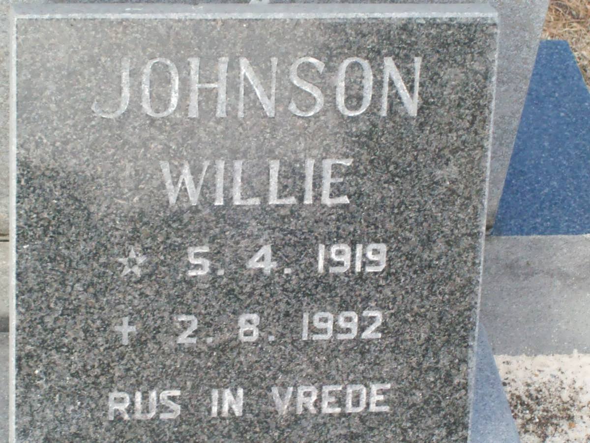 JOHNSON Willie 1919-1992