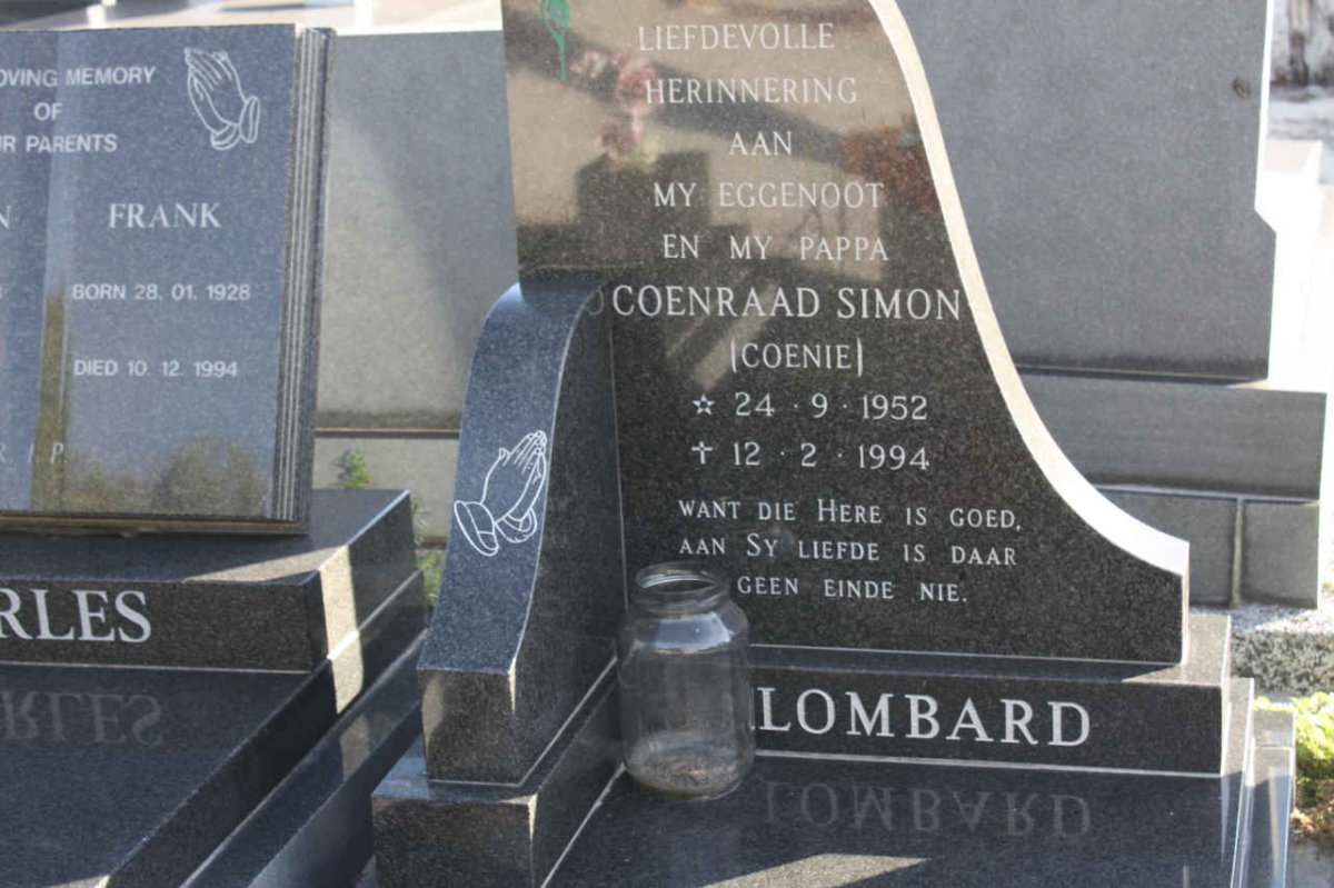 LOMBARD Coenraad Simon 1952-1994