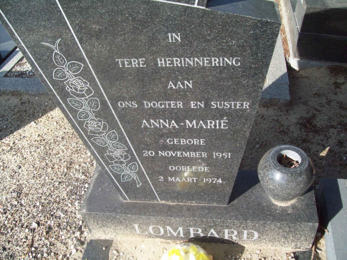 LOMBARD Anna-Marié 1951-1974