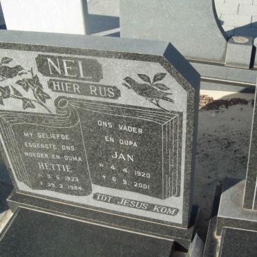 NEL Jan 1920-2001 &amp; Hettie 1923-1984