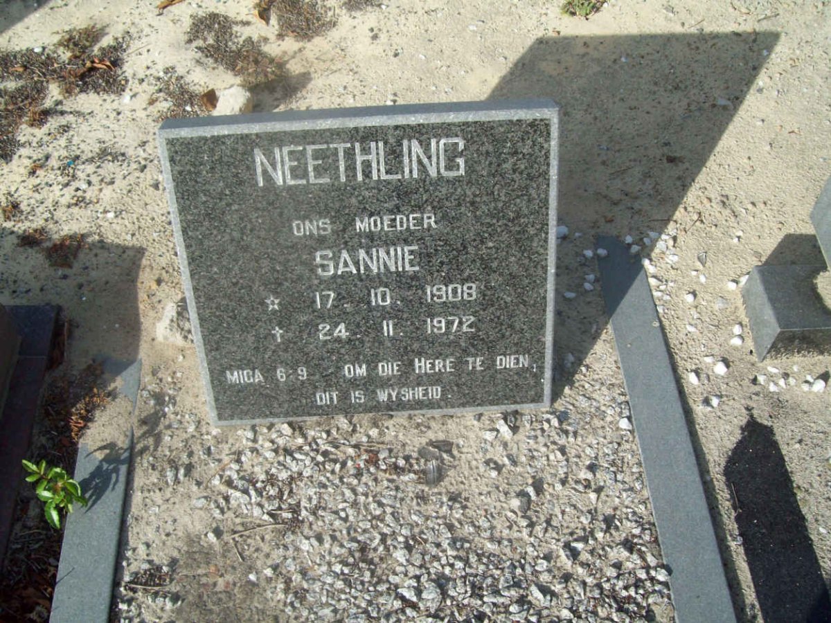 NEETHLING Sannie 1908-1972