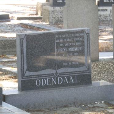 ODENDAAL Lourens Badenhorst 1925-