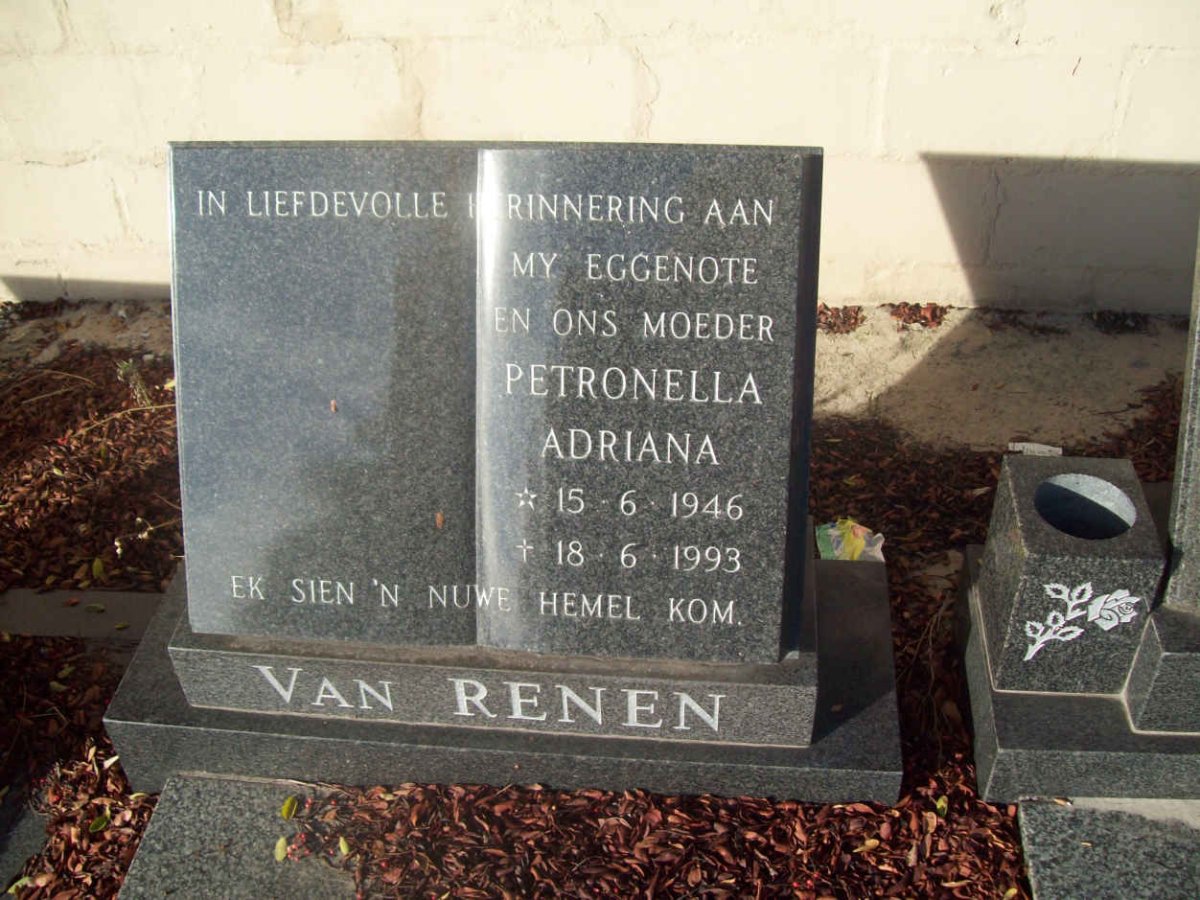 RENEN Petronella Adriana, van 1946-1993