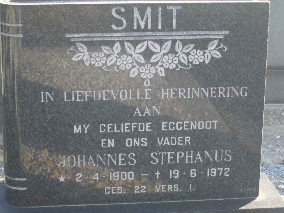 SMIT Johannes Stephanus 1900-1972