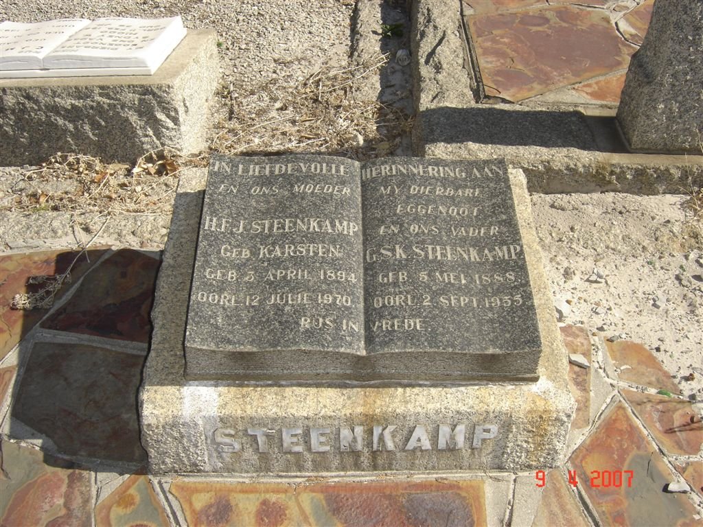 STEENKAMP G.S.K. 1888-1955 &amp; H.F.J. KARSTEN 1894-1970