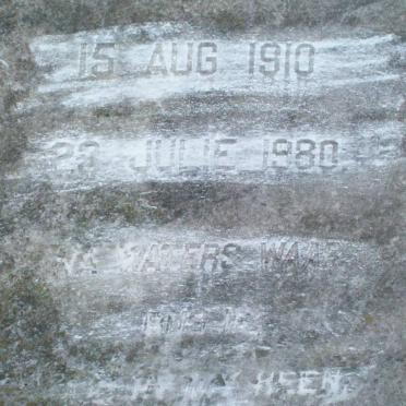 SCHULTZ August H. 1910-1980
