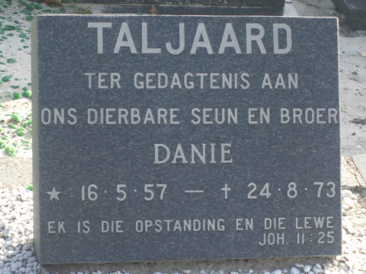 TALJAARD Danie 1957-1973