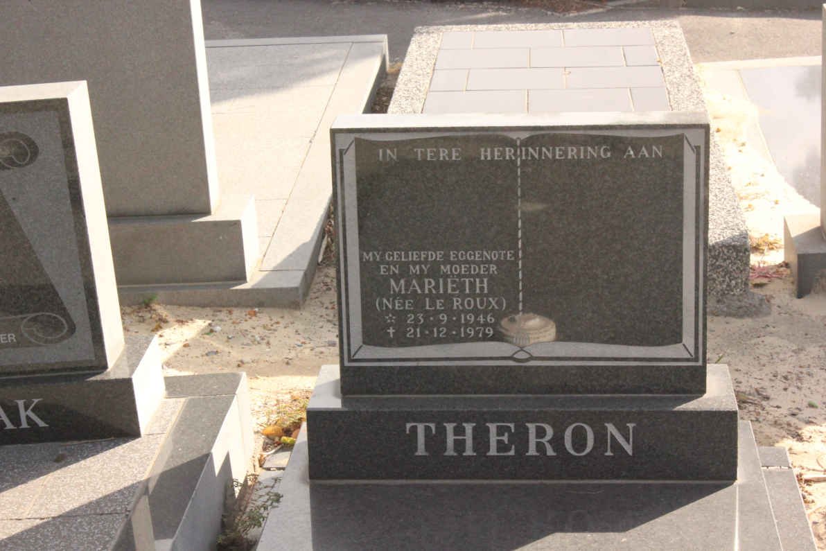 THERON Marieth nee LE ROUX 1946-1979