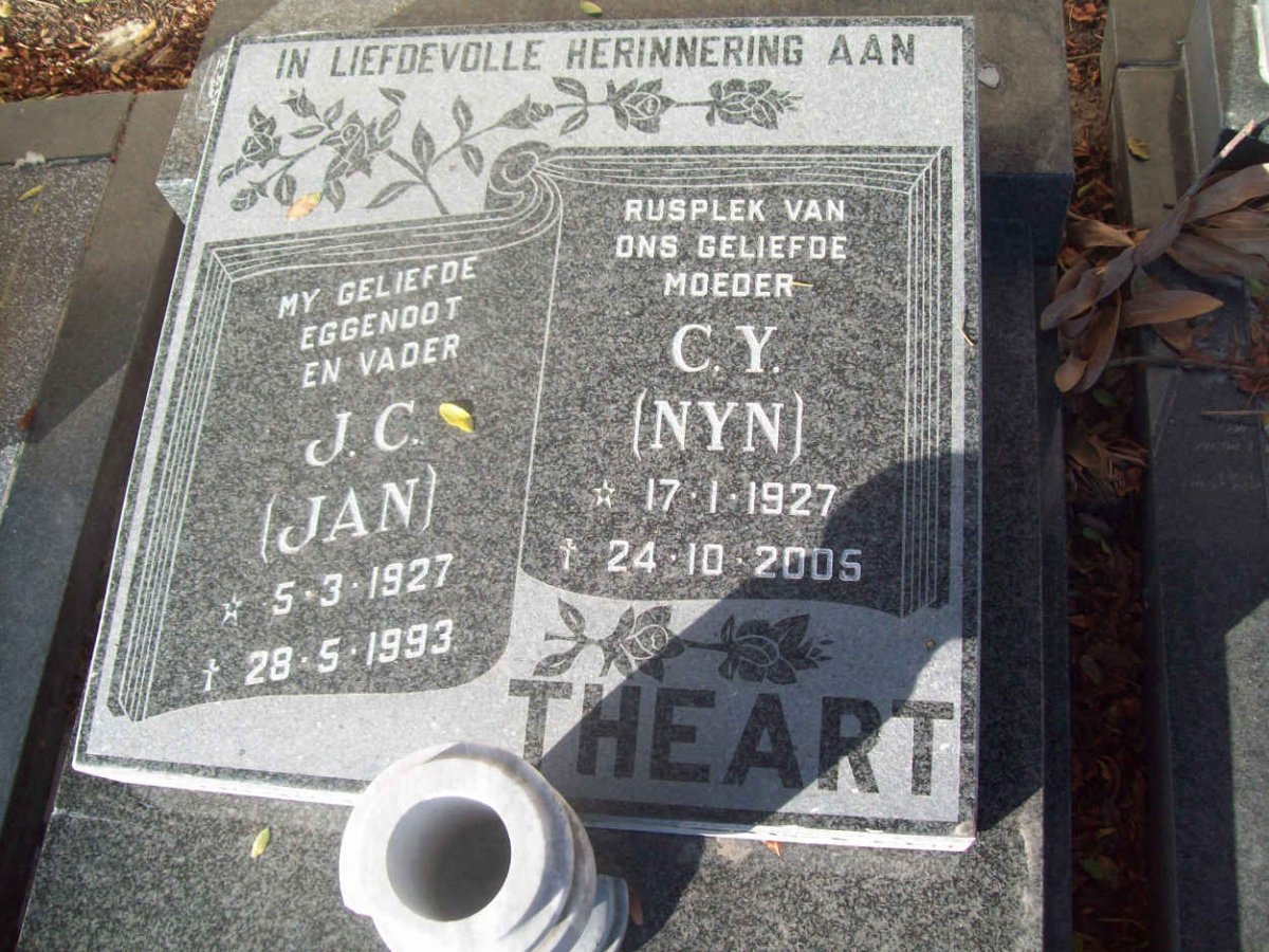 THEART J.C. 1927-1993 &amp; C.Y. 1927-2005
