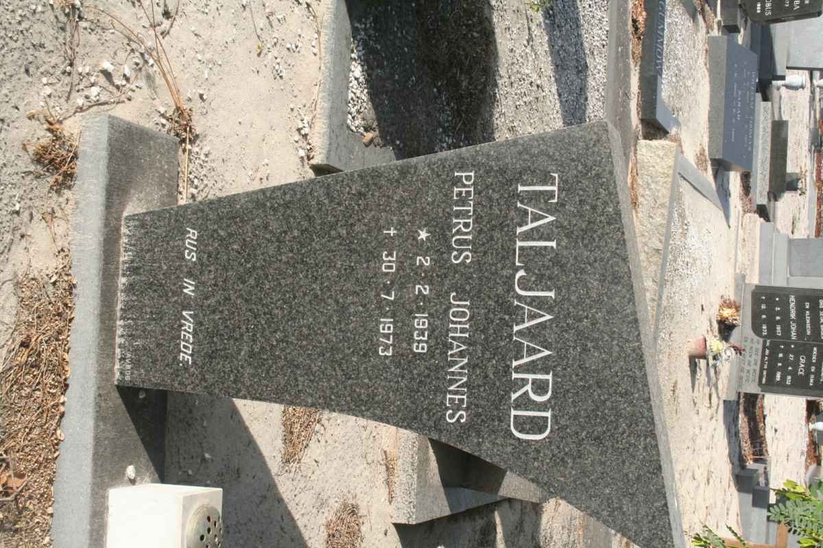 TALJAARD Petrus Johannes 1939-1973